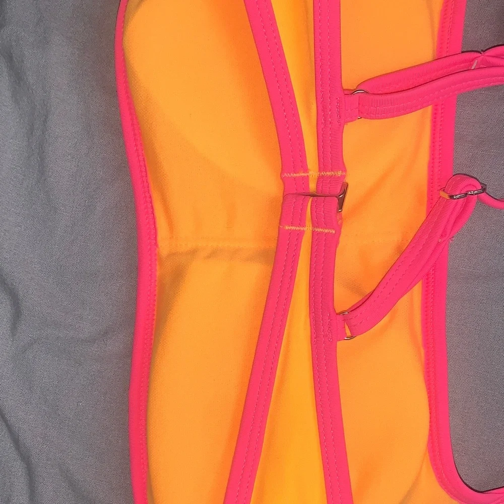 wild fable Neon Yellow Bikini with Hot Pink Trim